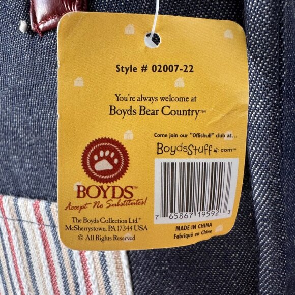 Boyds Bears Club Collection 2007 Denim Tote Bag NEW - Picture 6 of 8
